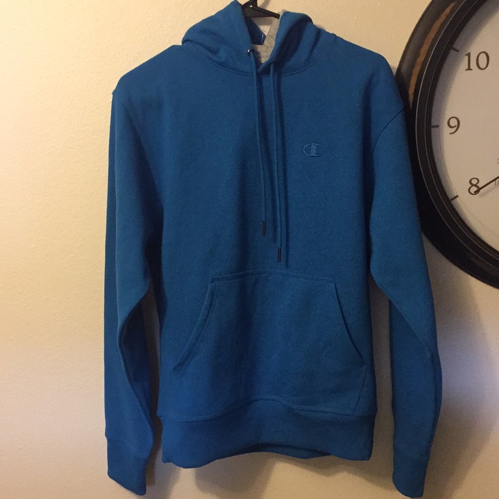 Blue Champion pullover hoodie